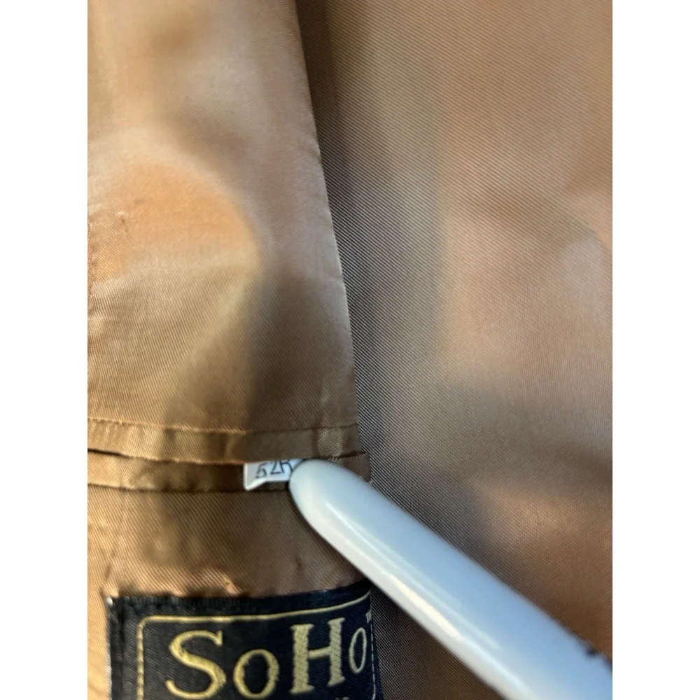 SoHo Collection Suit Jacket & Vest 54R Big & Tall Poly Blend Rust